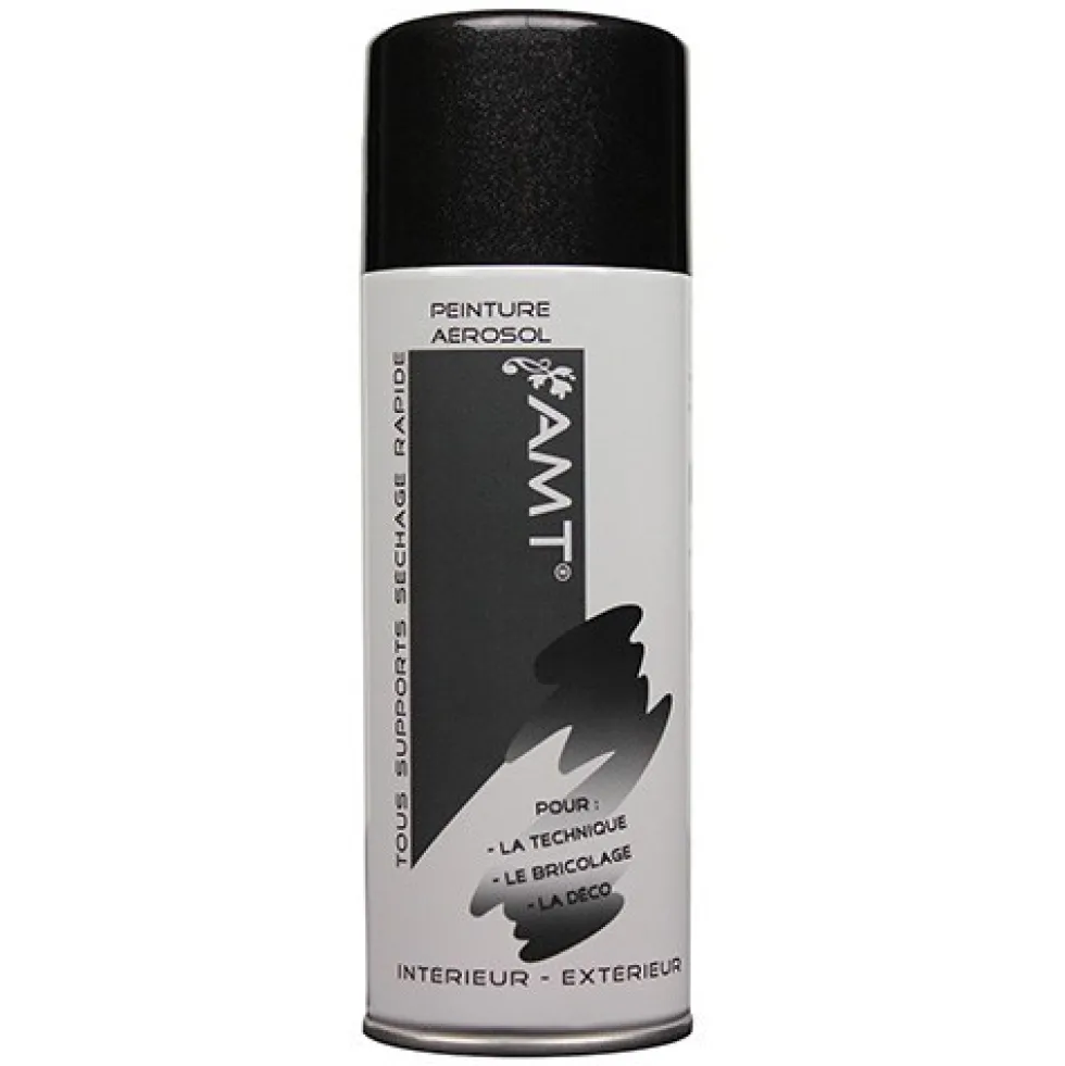 AMT Aérosol Effet métallisé Noir (BPA56)