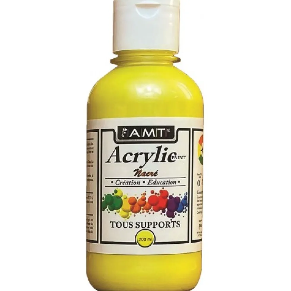 AMT Fevicryl Acrylique éducative & créative Jaune Nacré (ACE241)