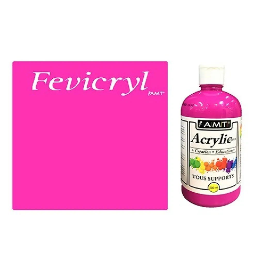 AMT Fevicryl Acrylique éducative & créative Rose (ACE207)
