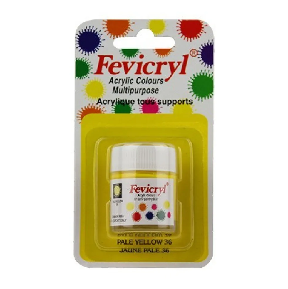 AMT Fevicryl Tous Supports 15mL Jaune Pale (AC1536)