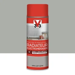 Aérosol Peinture De Rénovation V33 Radiateur Électroménager Gris Loft