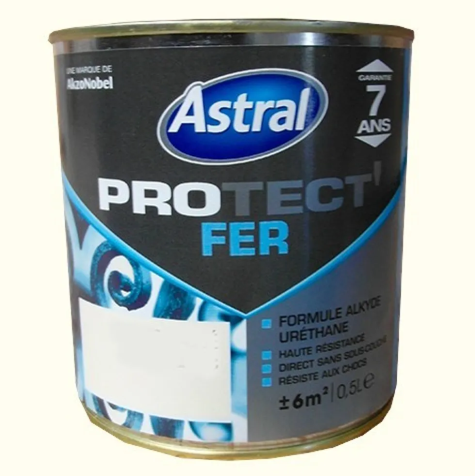 ASTRAL Peinture Protect'Fer Blanc Cassé Brillant