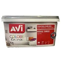 AVI Colore la Vie Peinture Toutes pièces Rouge tango
