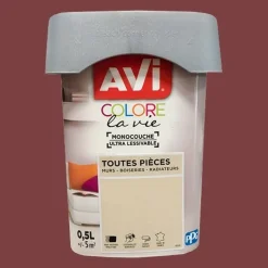 AVI Colore la Vie Peinture Toutes pièces Rouge passion