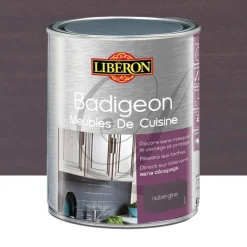 Badigeon (Boisine) Meubles de cuisine LIBERON Aubergine