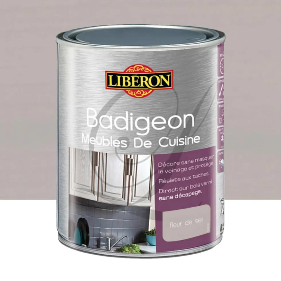 Badigeon (Boisine) Meubles de cuisine LIBERON Fleur de sel