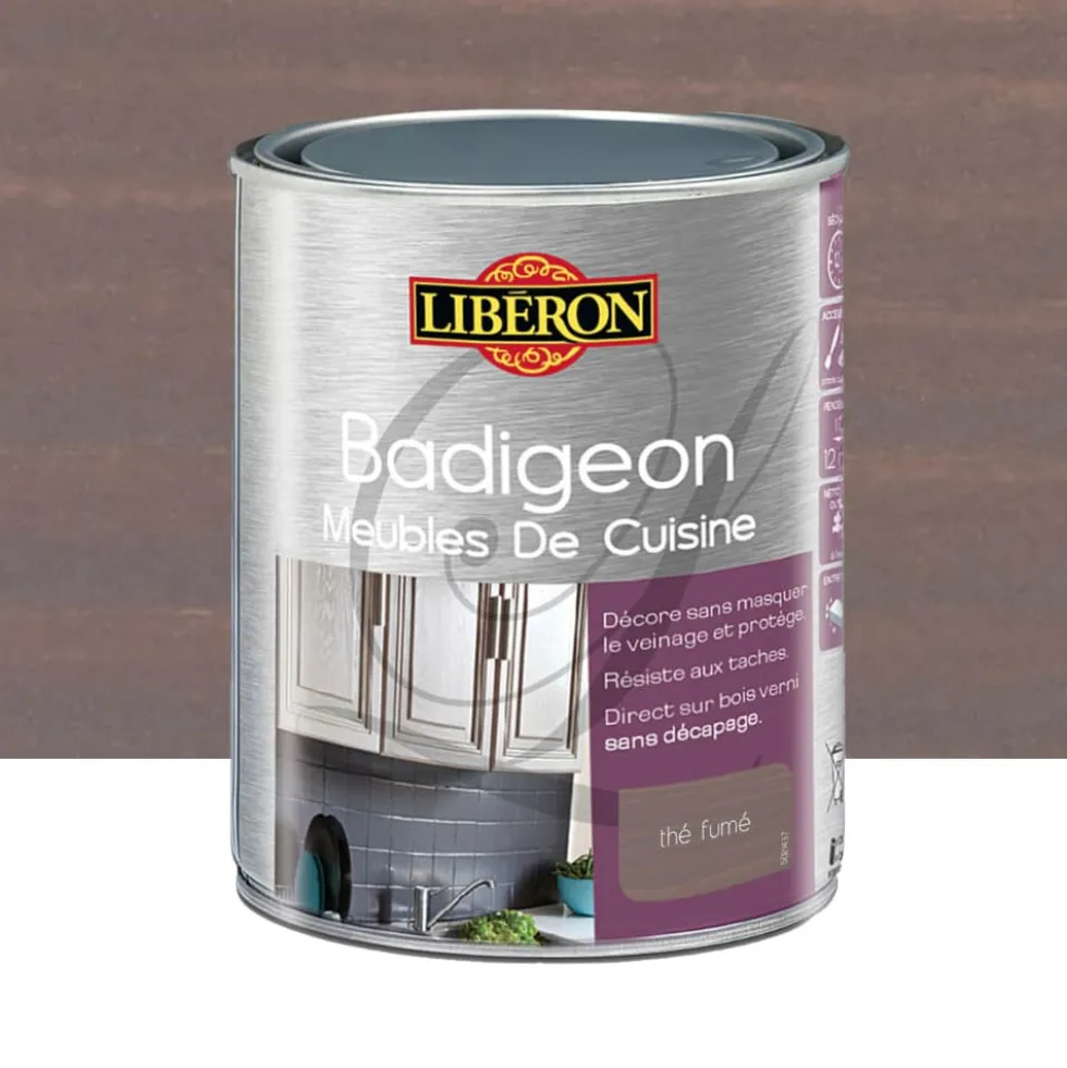 Badigeon (Boisine) Meubles de cuisine LIBERON Thé fumé