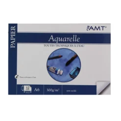 Bloc de Papier AQUARELLE AMT 300g/m²