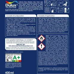 Bombe aérosol de peinture DULUX VALENTINE Color Touch Verre givré
