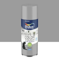 Bombe aérosol de peinture DULUX VALENTINE Color Touch Titanium mat