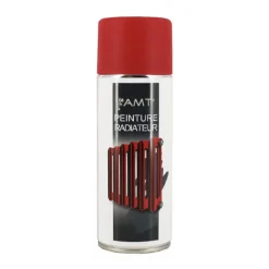 Bombe de peinture aérosol AMT Peinture radiateur Rouge Mat (BPR04)