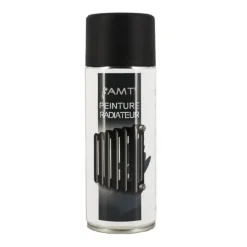 Bombe de peinture aérosol AMT Peinture radiateur Noir Mat (BPR01)
