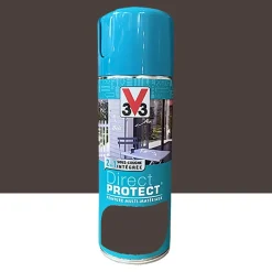 Bombe de peinture aérosol Glycéro Multi-matériaux V33 Direct Protect Brun havane