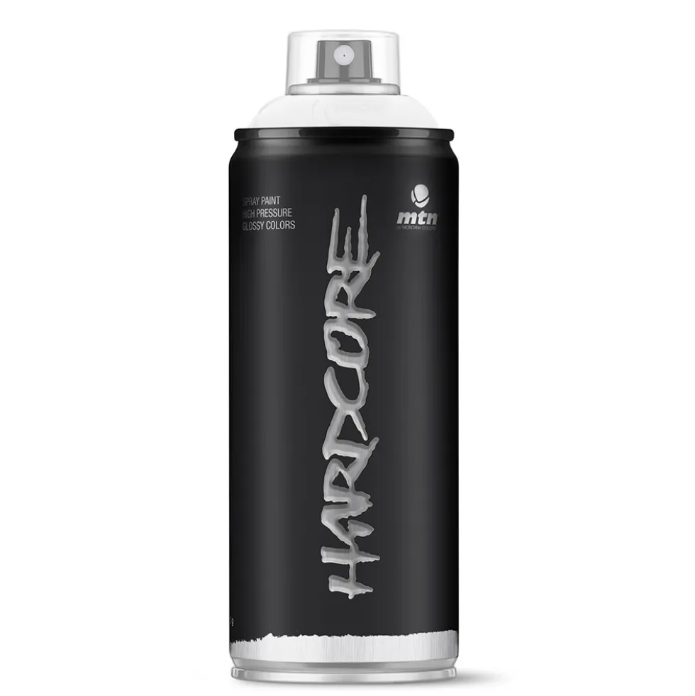 Bombe de peinture aérosol MTN Hardcore Blanc satin