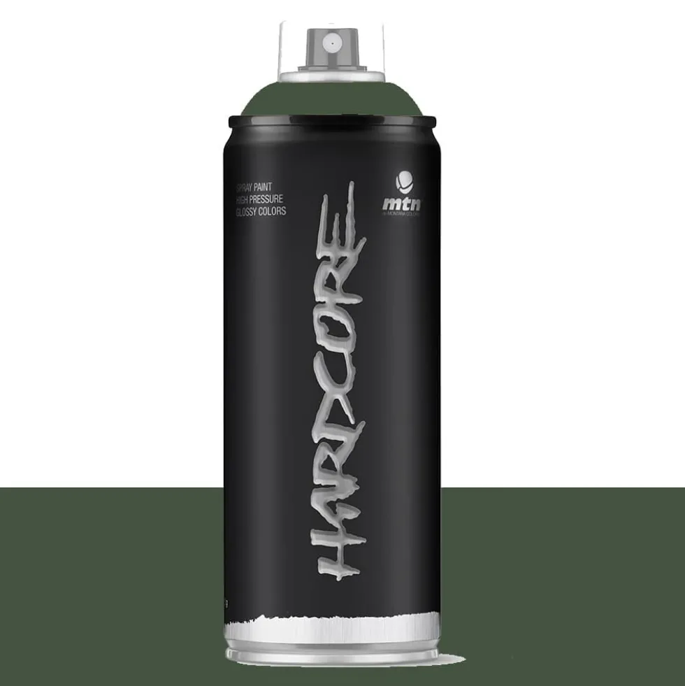 Bombe de peinture aérosol MTN Hardcore Vert olive (RV-6003)