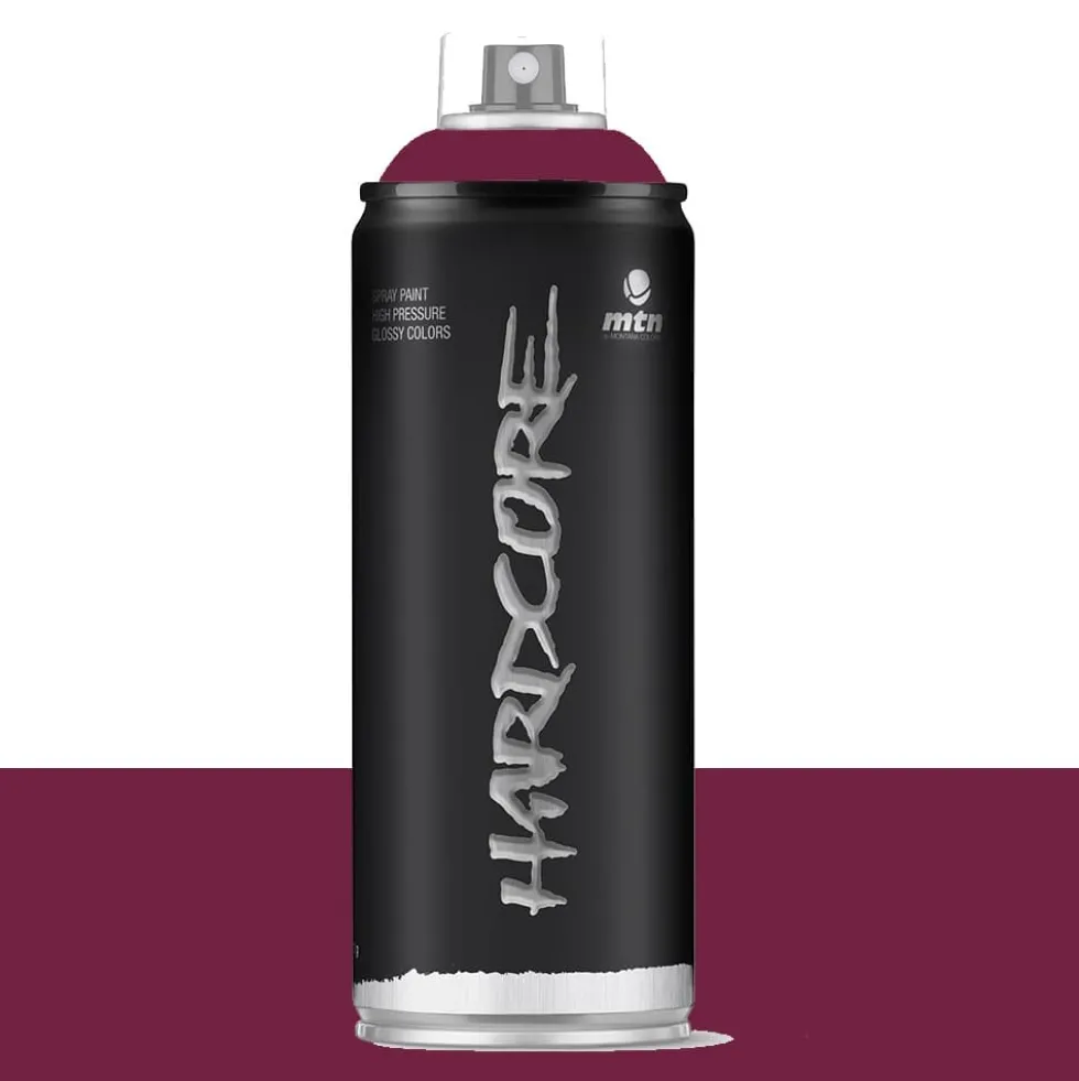 Bombe de peinture aérosol MTN Hardcore Rouge merlot (RV-213)