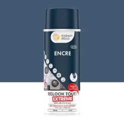 Bombe de peinture MAISON DECO Relook Tout Extrême Encre satin