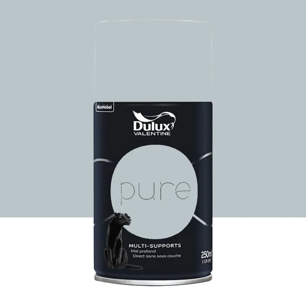 Bombe de Peinture murs & boiseries Dulux Valentine Pure Zinc