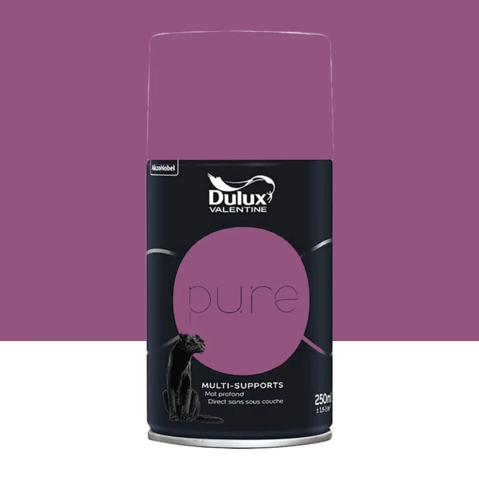 Bombe de Peinture murs & boiseries Dulux Valentine Pure Fuchsia