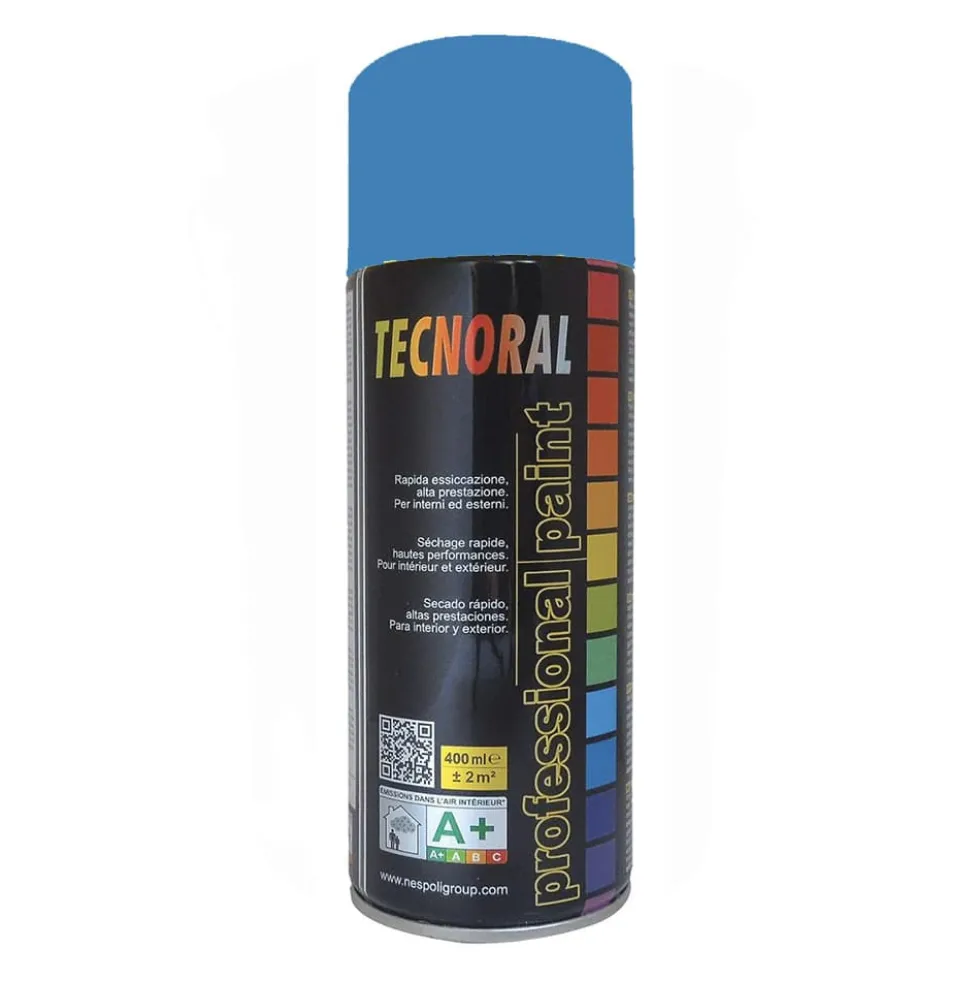 Bombe de peinture TECNORAL (Nespoli) Bleu azur