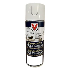 Bombe de peinture V33 Rénovation Multi-Supports Blanc