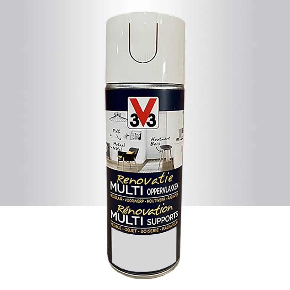 Bombe de peinture V33 Rénovation Multi-Supports Argent