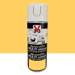 Bombe de peinture V33 Rénovation Multi-Supports Jaune tournesol