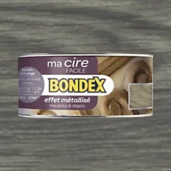 BONDEX Ma Cire Facile Effet métallisé Wengé argent