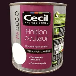 CECIL PE DECO Finition Couleur Chocolat Satin