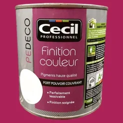 CECIL PE DECO Finition Couleur Framboise Satin