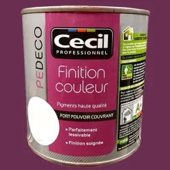 CECIL PE DECO Finition Couleur Figue Satin