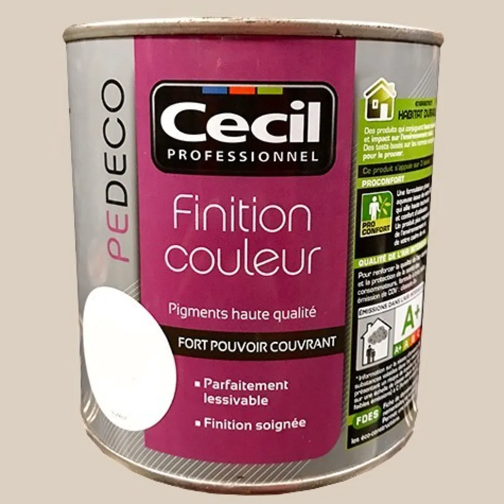 CECIL PE DECO Finition Couleur Beige calcaire Satin
