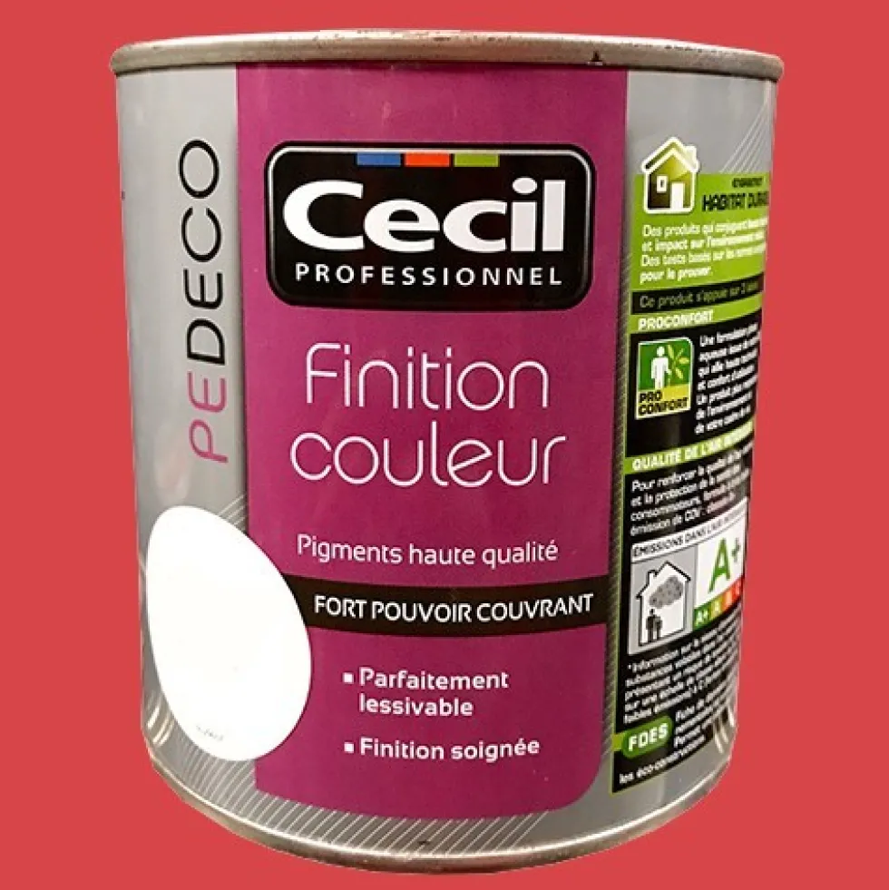 CECIL PE DECO Finition Couleur Piment Satin