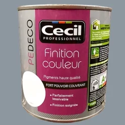 CECIL PE DECO Finition Couleur Gris acier Satin