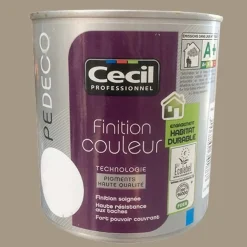CECIL PE DECO Peinture Finition Couleur Satin Cendres