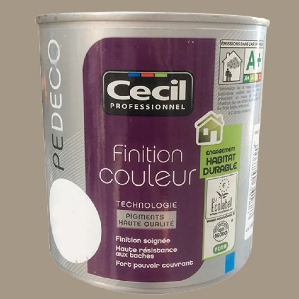 CECIL PE DECO Peinture Finition Couleur Satin Cendres
