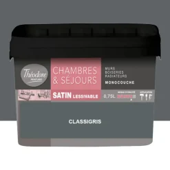 Chambres & Séjours Théodore Satin Monocouche Classigris