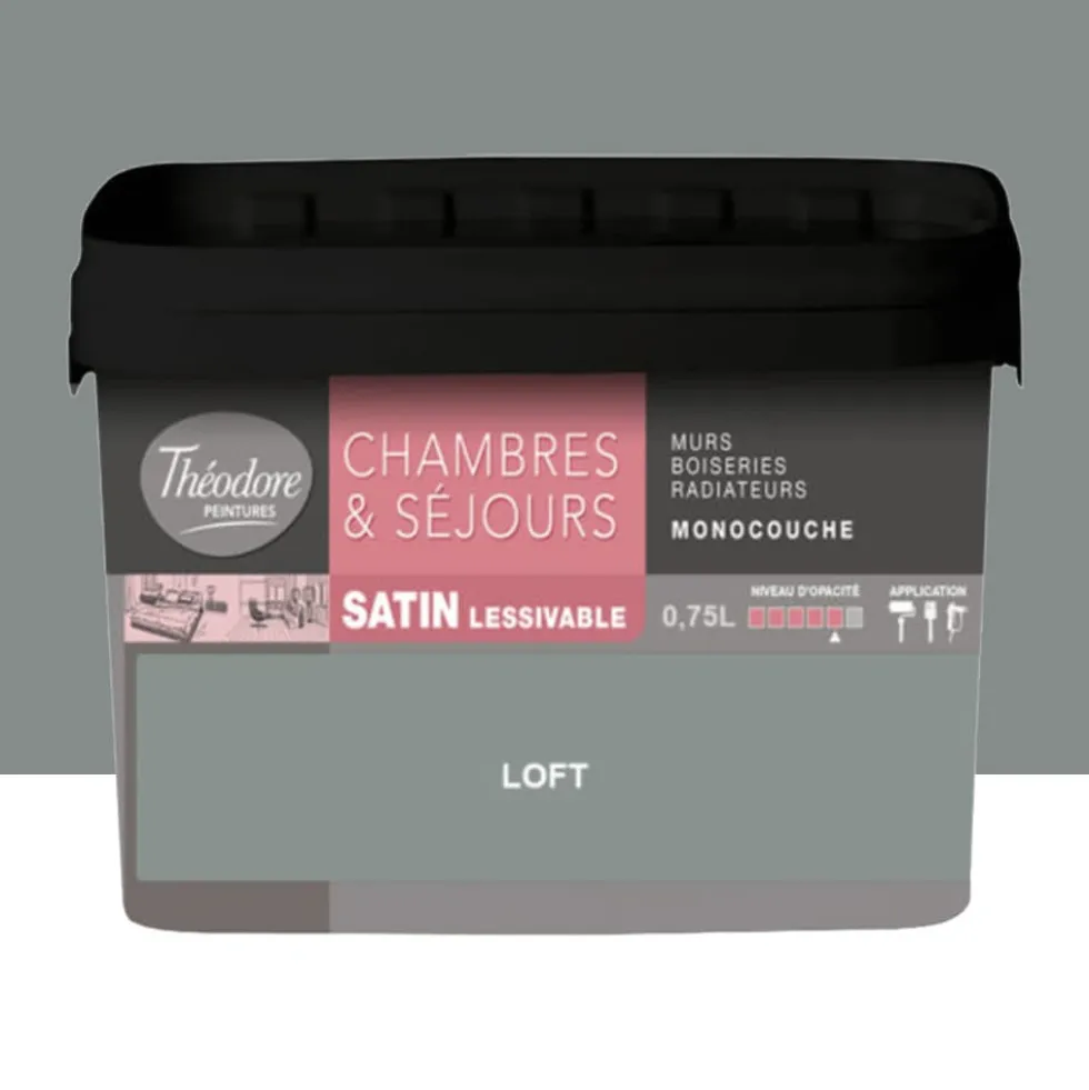 Chambres & Séjours Théodore Satin Monocouche Loft