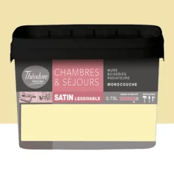 Chambres & Séjours Théodore Satin Monocouche Limoncello