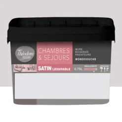 Chambres & Séjours Théodore Satin Monocouche Violine