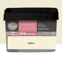 Chambres & Séjours Théodore Satin Monocouche Sable