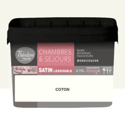 Chambres & Séjours Théodore Satin Monocouche Coton