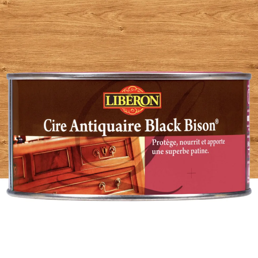 Cire antiquaire Black Bison LIBÉRON Merisier Clair