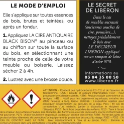 Cire antiquaire LIBÉRON Black Bison Acajou (liquide)