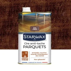 Cire Anti-Tâche Parquets STARWAX Bois Foncé