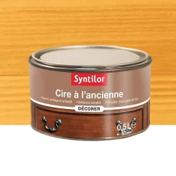 Cire à l'ancienne en pâte Syntilor chêne doré