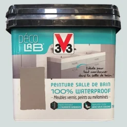 Déco LAB Peinture Salle de bain 100% Waterproof V33 Manganèse