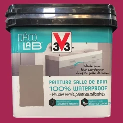 Déco LAB Peinture Salle de bain 100% Waterproof V33 Cassis