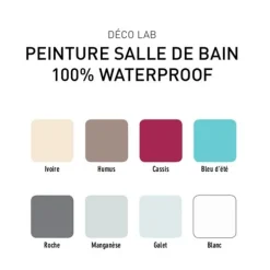 Déco LAB Peinture Salle de bain 100% Waterproof V33 Cassis