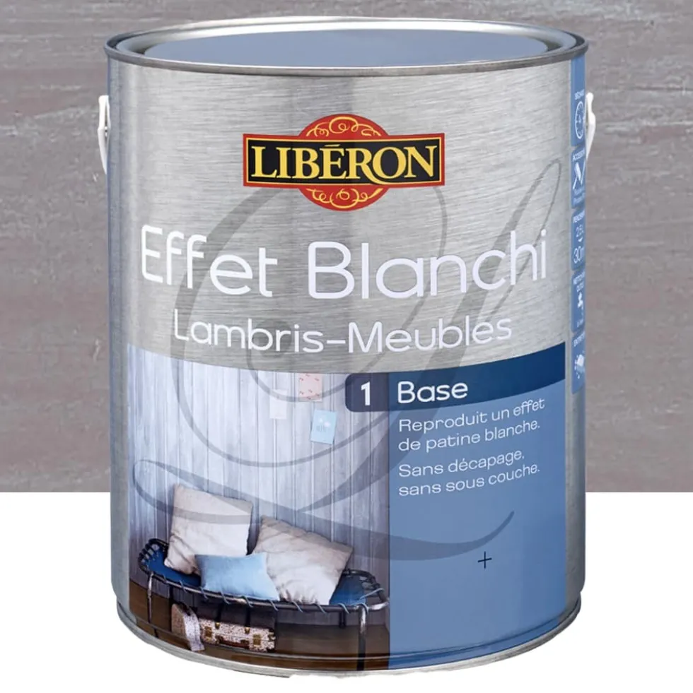 Effet Blanchi Lambris-Meubles LIBÉRON Mine de plomb